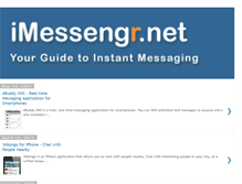 Tablet Screenshot of imessengr.net